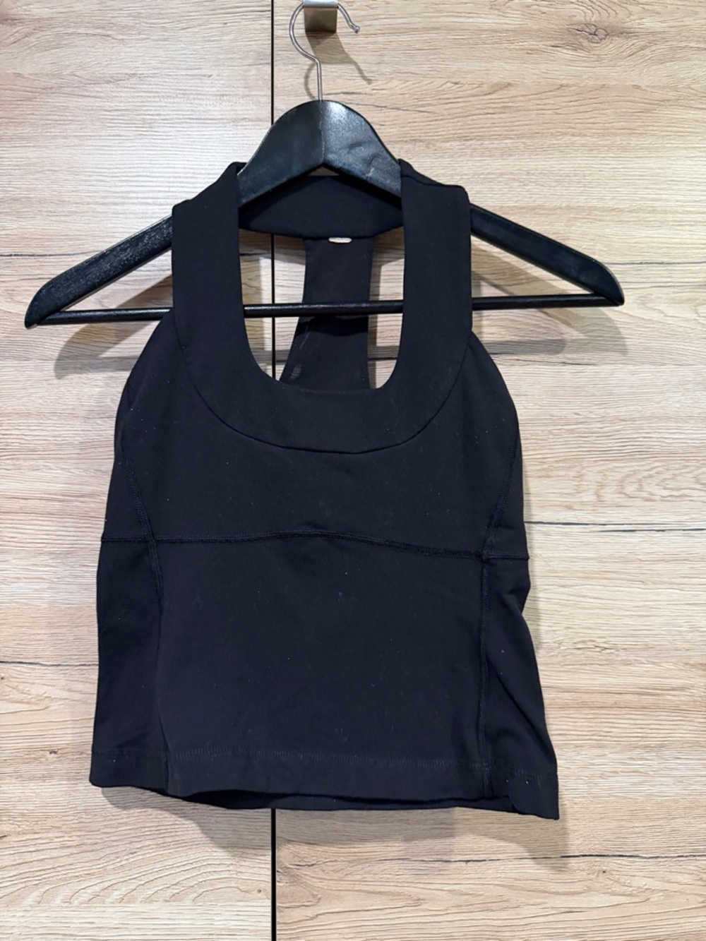 lululemon athletica Black Racerback Crop Tank